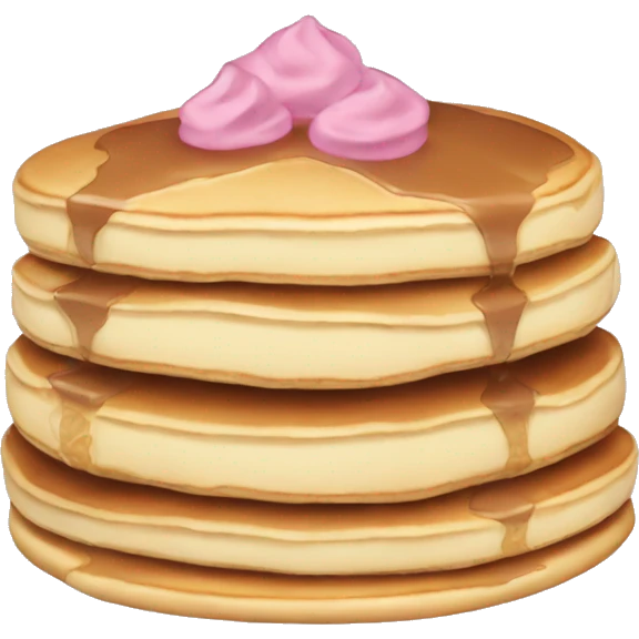 Pastel themed color of a pancake emoji