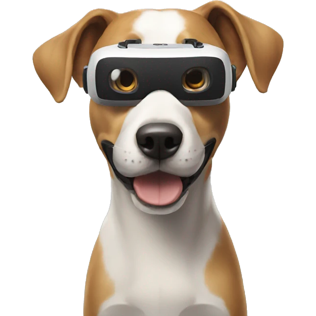 VR dog emoji