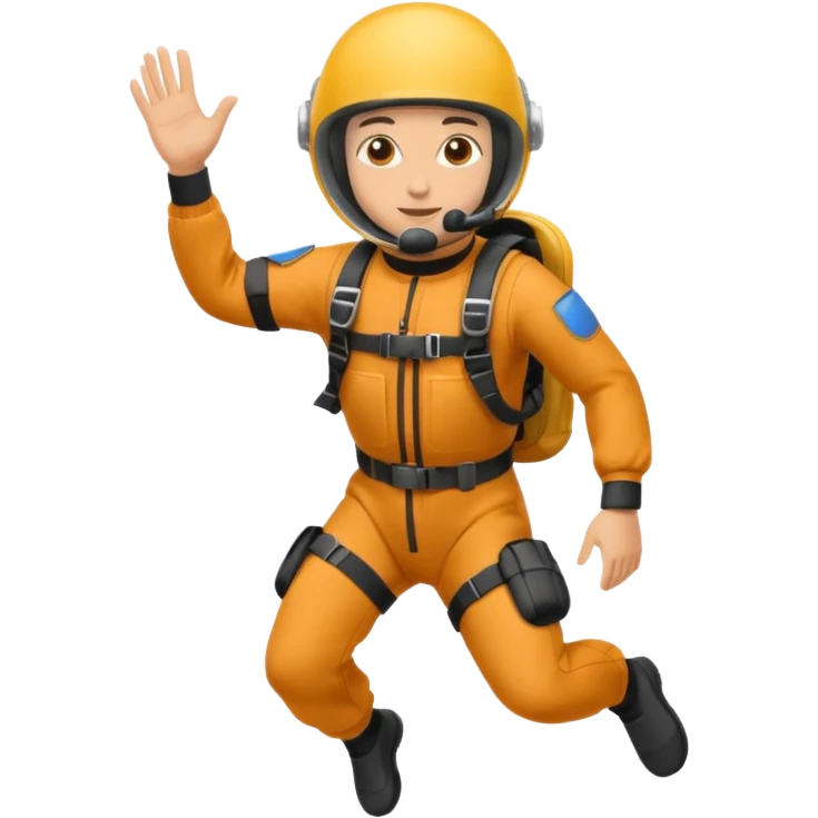parachute diver emoji