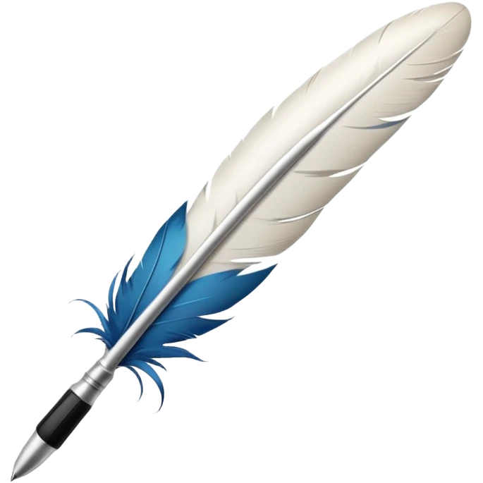Feather quill pen

 emoji