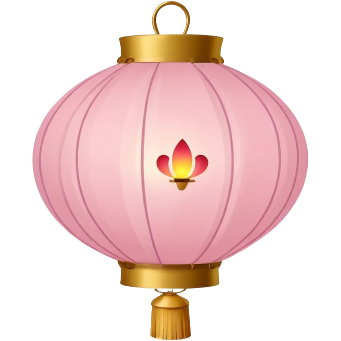 light pink chinese lantern emoji