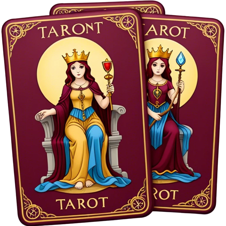  tarots Burgundy emoji