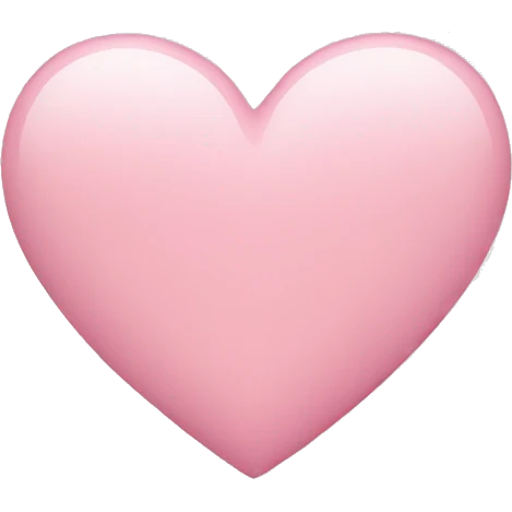 Light pink heart emoji