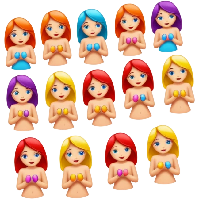 Nude girls hot stickers emoji