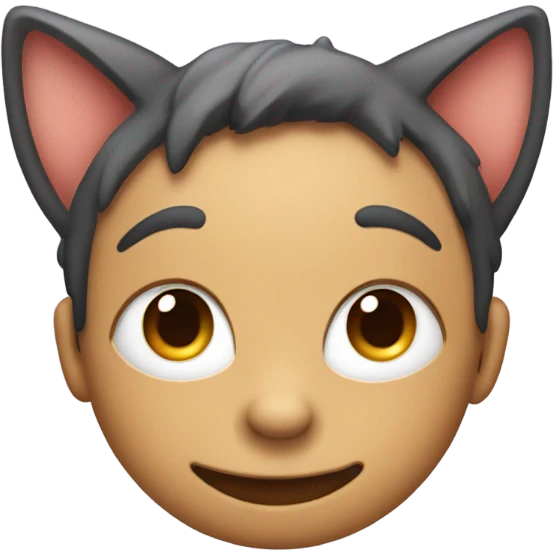 crazy face with cat ears emoji