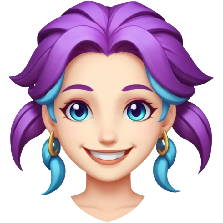 Jinx from arcane smiling  emoji