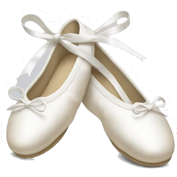 white Ballet shoes emoji