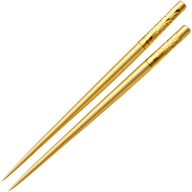 Gold chopstick  emoji