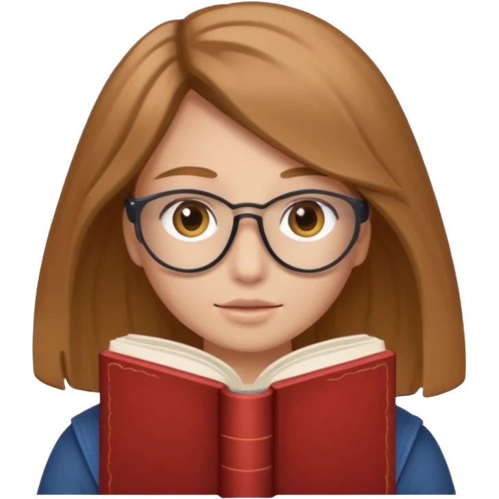 책으로 얼굴 가린듯한 사람 이모티콘 emoji