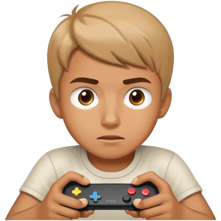 Chico jugando videojuego  emoji