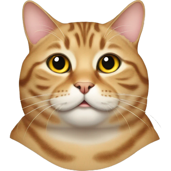Fat tabby cat emoji