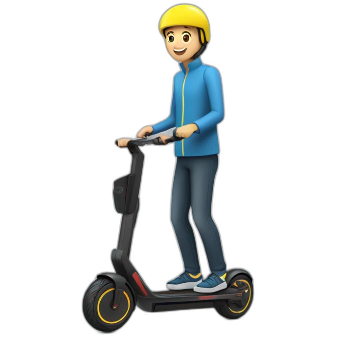 Trotinette électrique Segway avec personne emoji