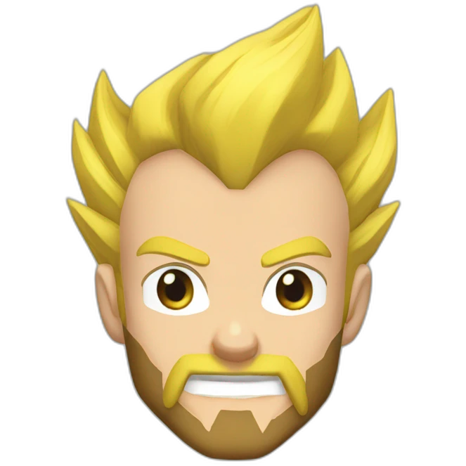 vegeta beard blond emoji