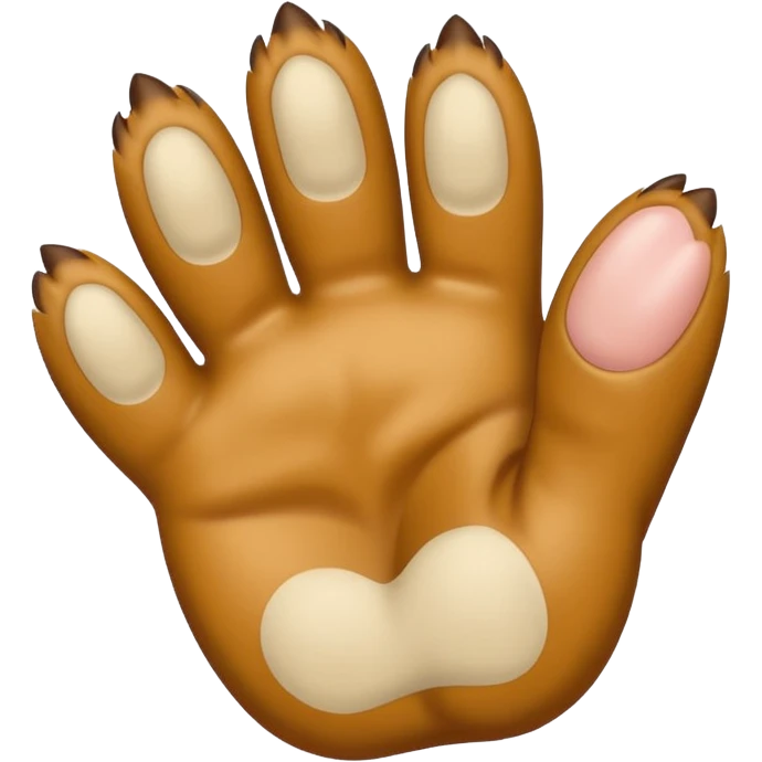 ⁠A twitching paw tapping or drumming against the screen. emoji