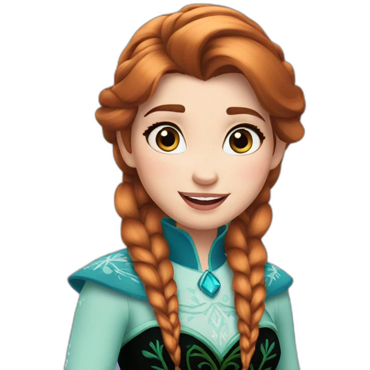 Princess anna frozen emoji