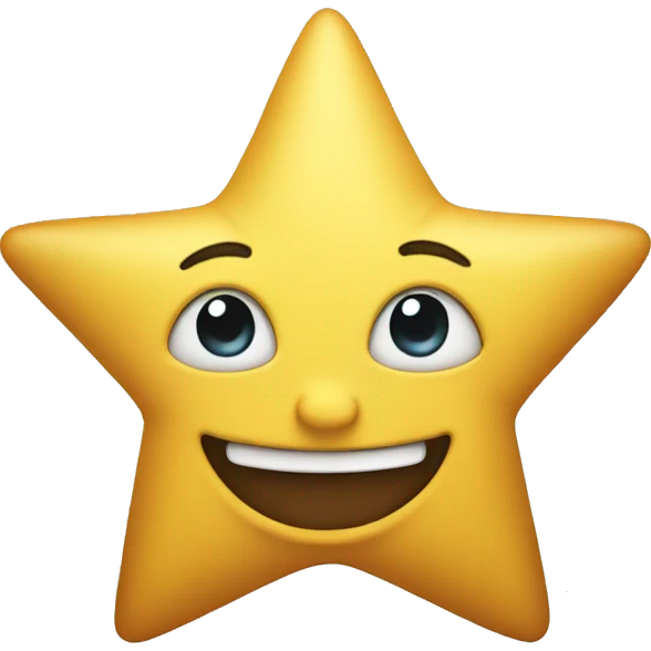 Smiling star emoji