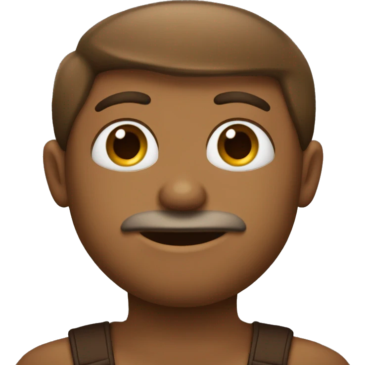 menino de cabelo marrom e olhos castanho pele  bege emoji