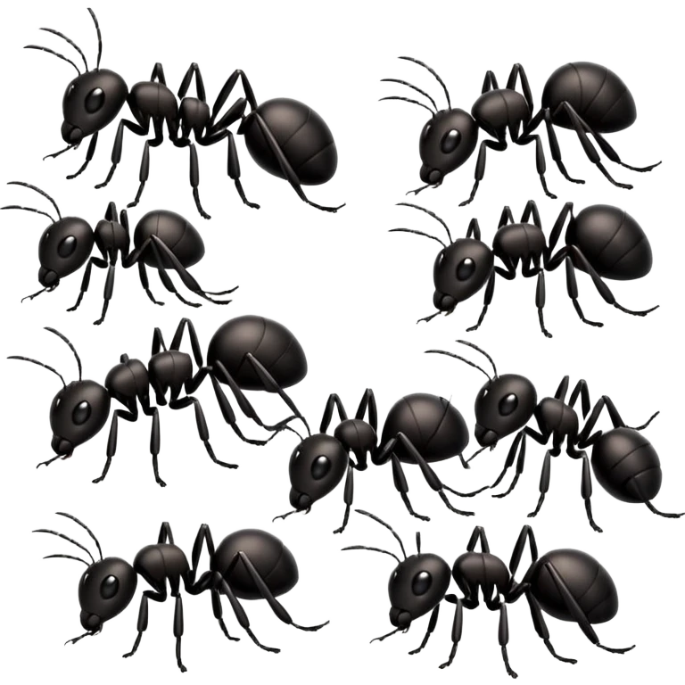 cute black ants emoji