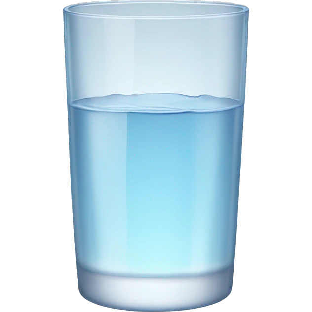 Glass of water with no bubbles emoji