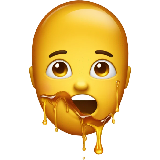 Emoji face with honey coming out of his mouth emoji