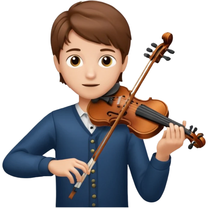 boy playing violin emoji