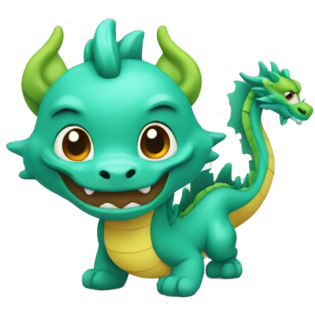 cute Chinese dragon emoji