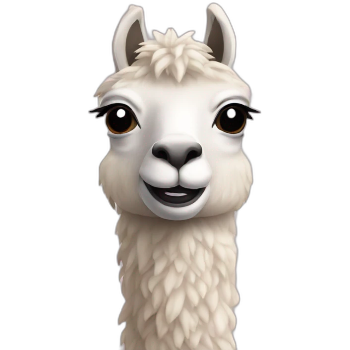 Lama rose emoji