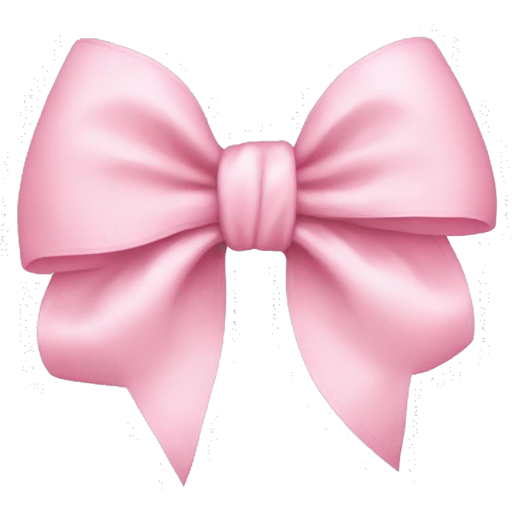 baby pink bow  emoji