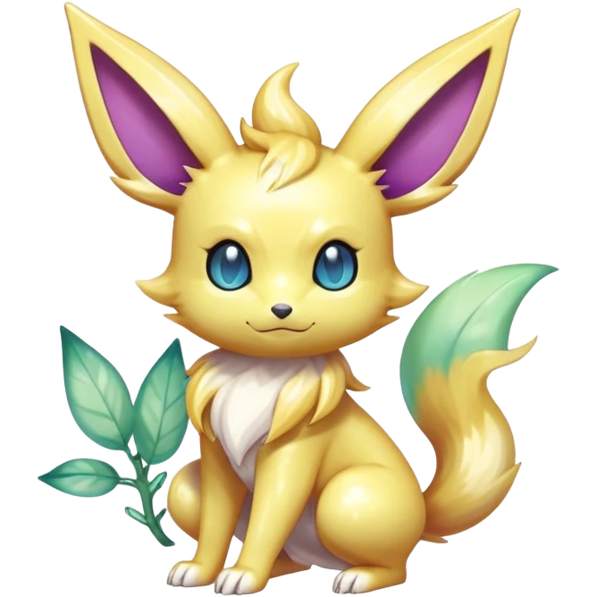 Shiny-Eeveelution-Cute-Fakemon-Poison-Pokemon-fusion full body emoji