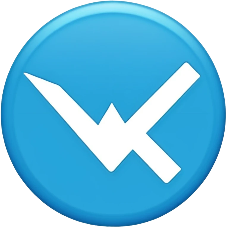 blue tick inside a blue circle emoji