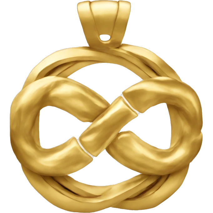 3 interlocked golden omega emoji