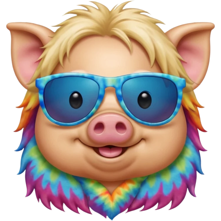 hippie pig emoji
