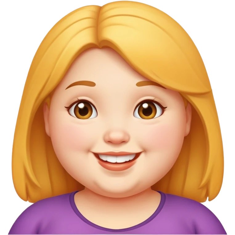 Fat chubby girl emoji