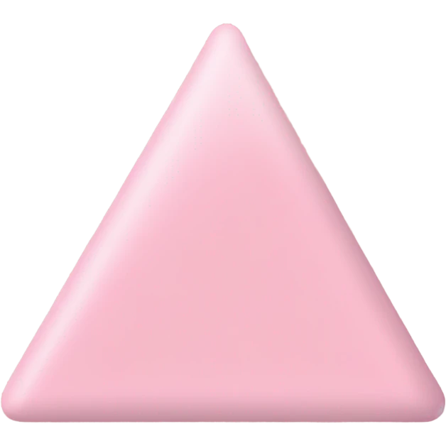 Triangular flag of soft pink color emoji