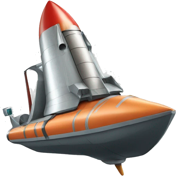 Rocket boat emoji