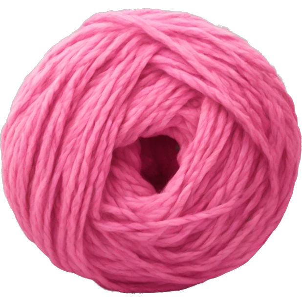 Pink yarn skein emoji
