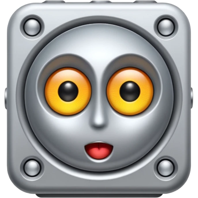 a speaker with eyes and buttons emoji