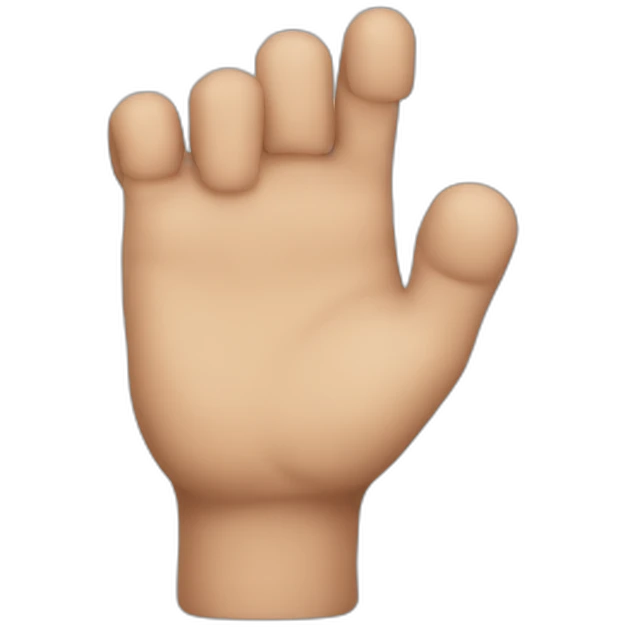 Finger down emoji