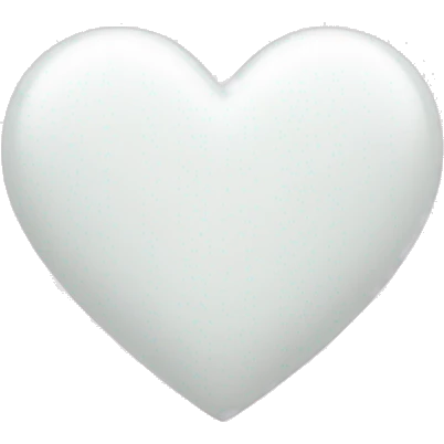 white heart with light pink emoji