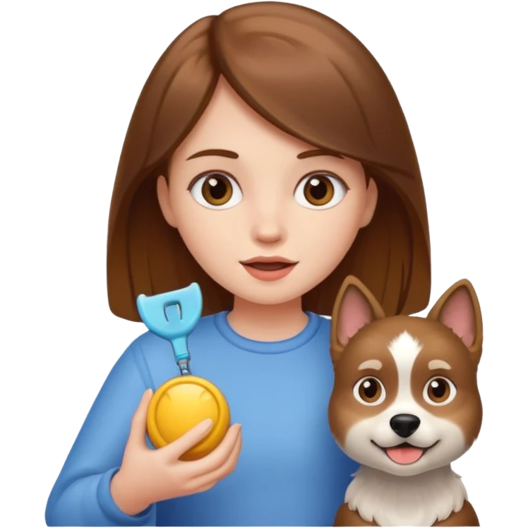 Fille brune et blanche qui a un ongle entre les canines emoji