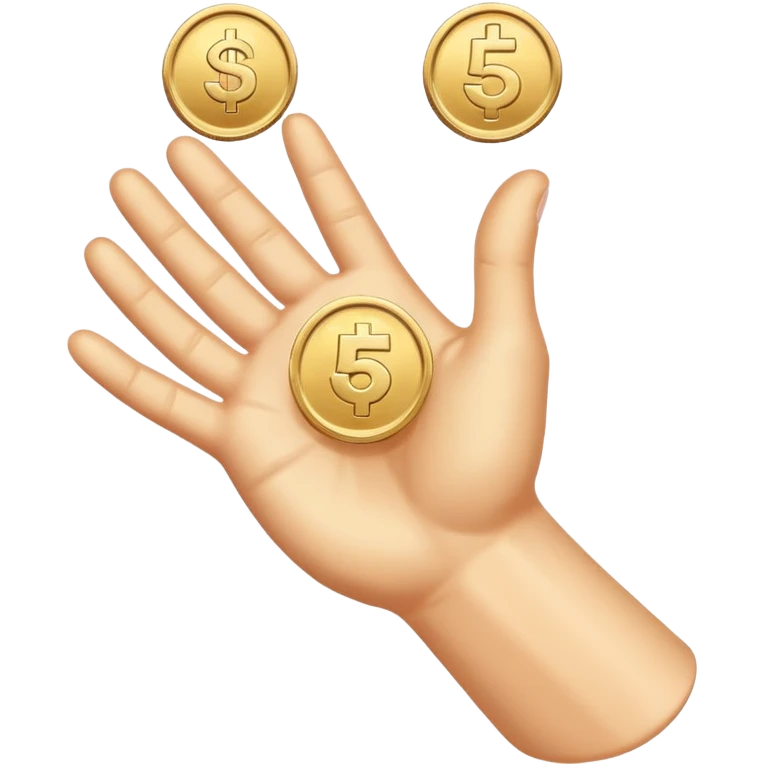 5¥ money giving emoji