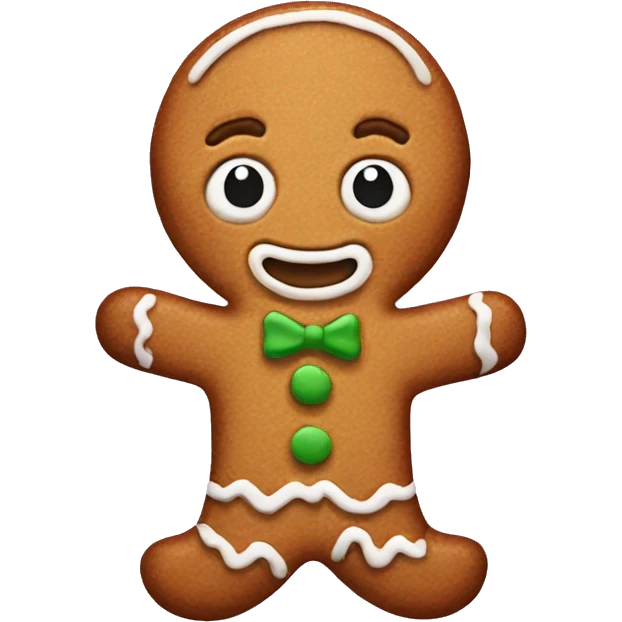 Gingerbread man emoji
