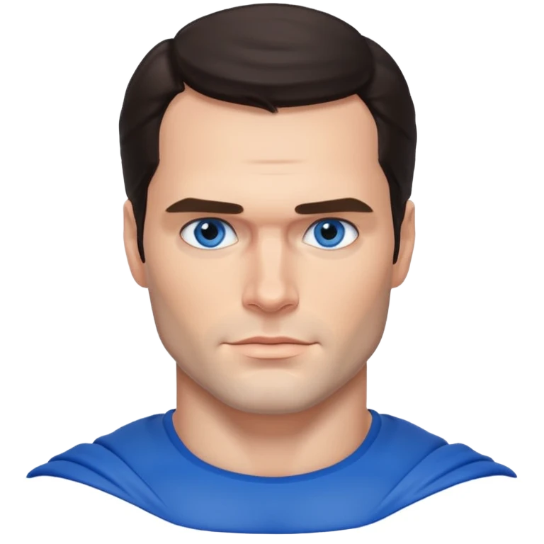 Henry Cavill with blue eyes emoji