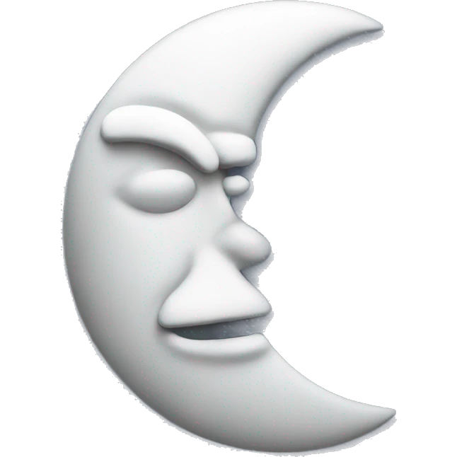 half moon emoji