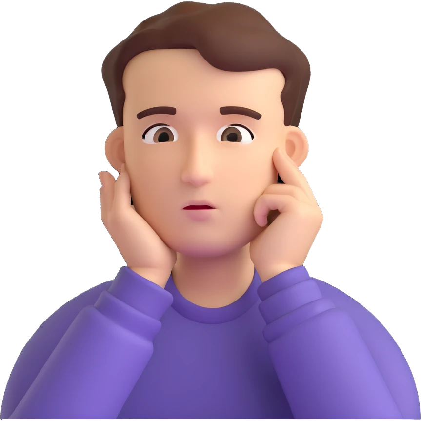 thinking face, hand on chin emoji