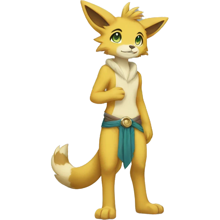 Anthro Sona Fakemon Full Body emoji