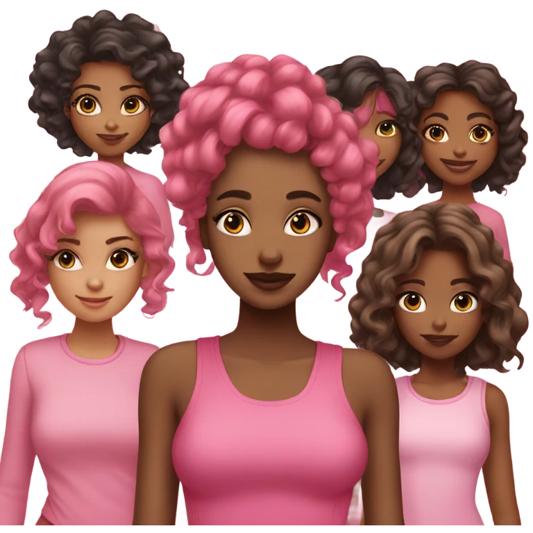 Pink girls  emoji