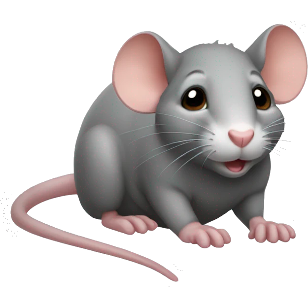 cutesy rat emoji