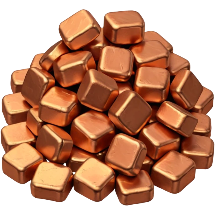 copper nuggets pile emoji