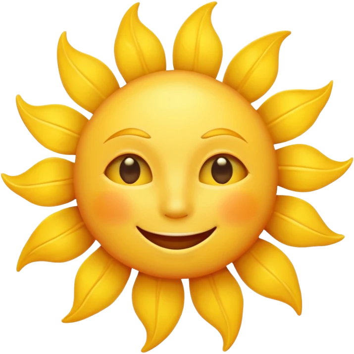 smiling sun emoji emoji